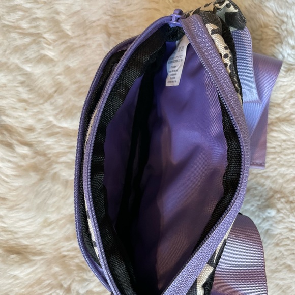 KAVU Black and Purple Patterned Waist Bag - Picture 5 of 7